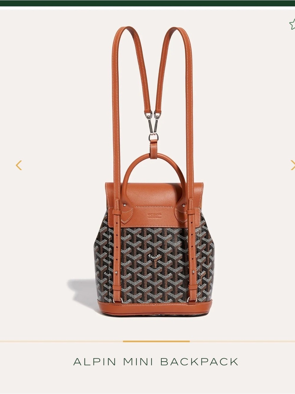 Goyard Brown Mini Alpin Backpack - Picture 12 of 12